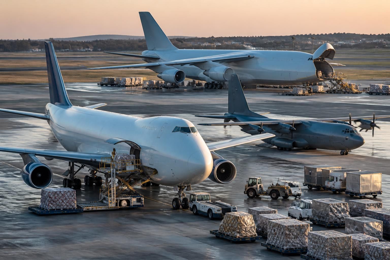 entdecken sie verschiedene typen von cargo flugzeugen, ihre kapazitäten und typischen einsatzbereiche in der luftfrachtindustrie.